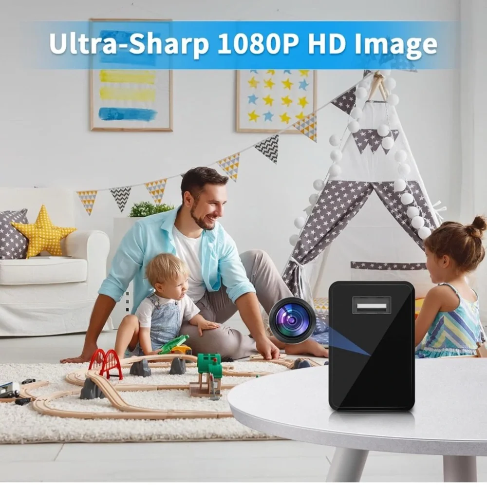 Black USB Charger Hidden Camera